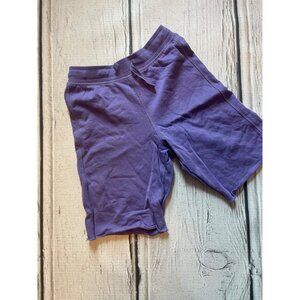 Purple organic cotton shorts